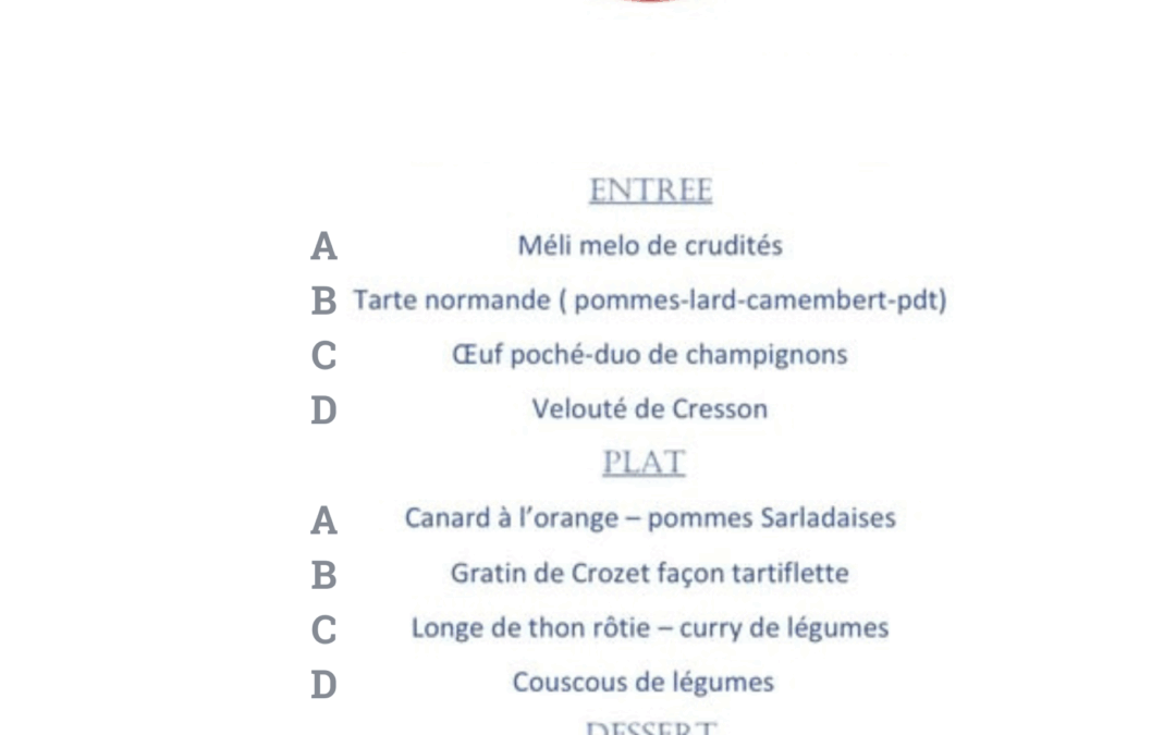 Semaine du 15 au 19 octobre